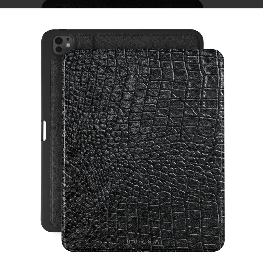 iPad Pro 13 Black Snake Skin Burga Case